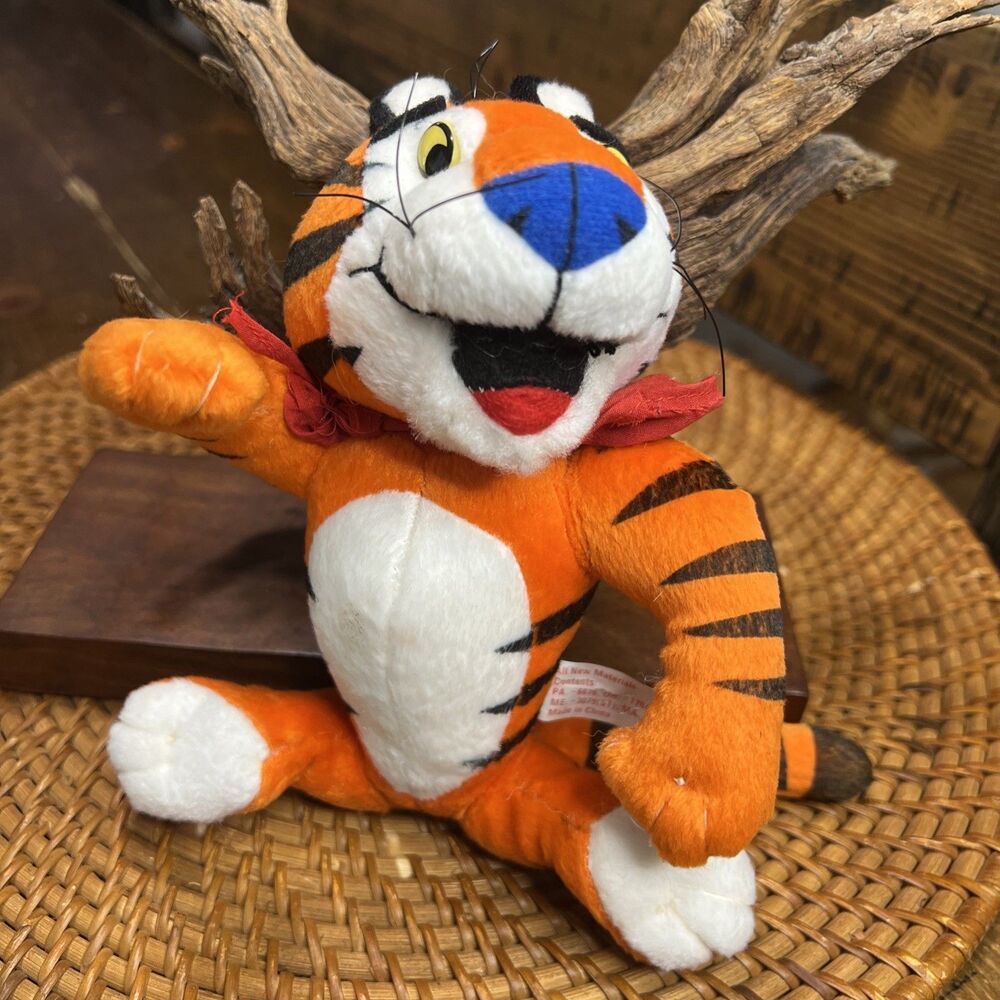 Kellogg's Tony The Tiger Orange 1997 Plush Stuffed Animal Toy Vintage